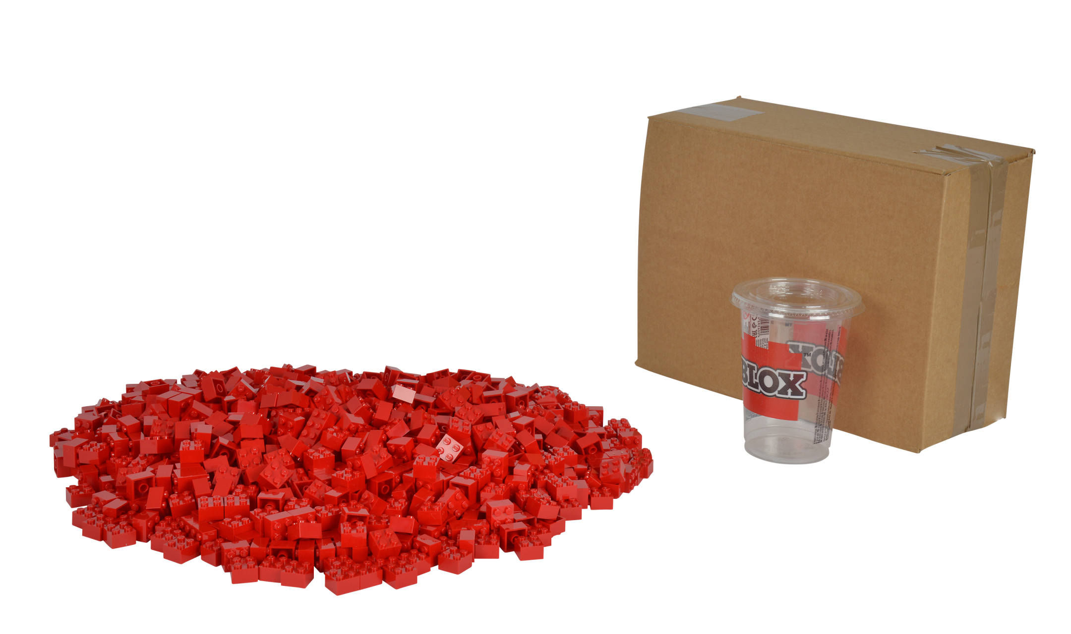 Blox 1000 rote 4er Steine