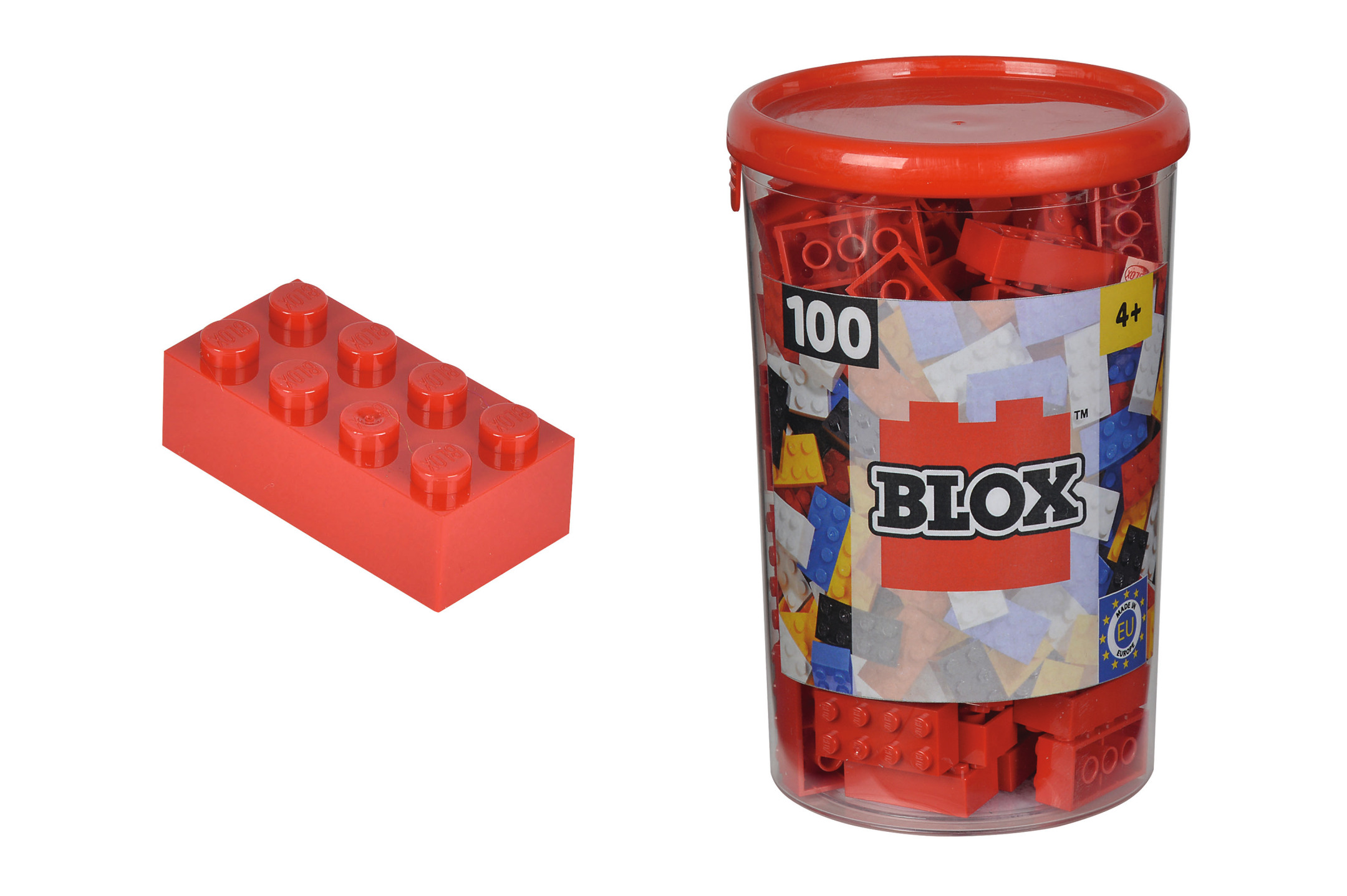 Blox 100 rote Steine in Dose