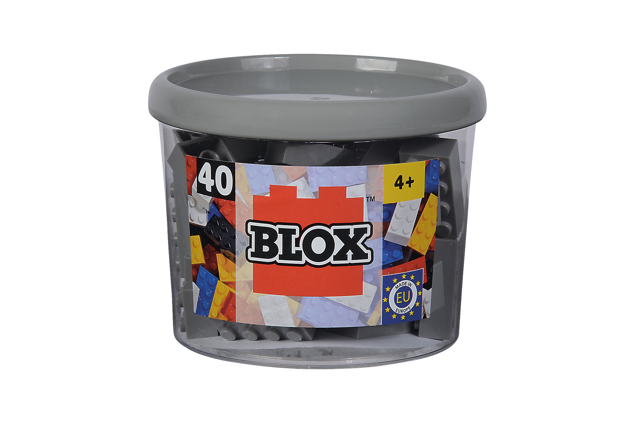 Blox 40 graue 8er Steine
