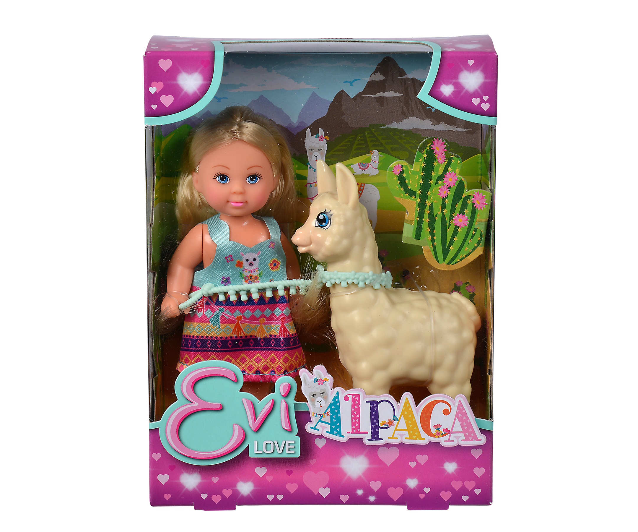 Evi Love Puppe mit Alpaka 12cm