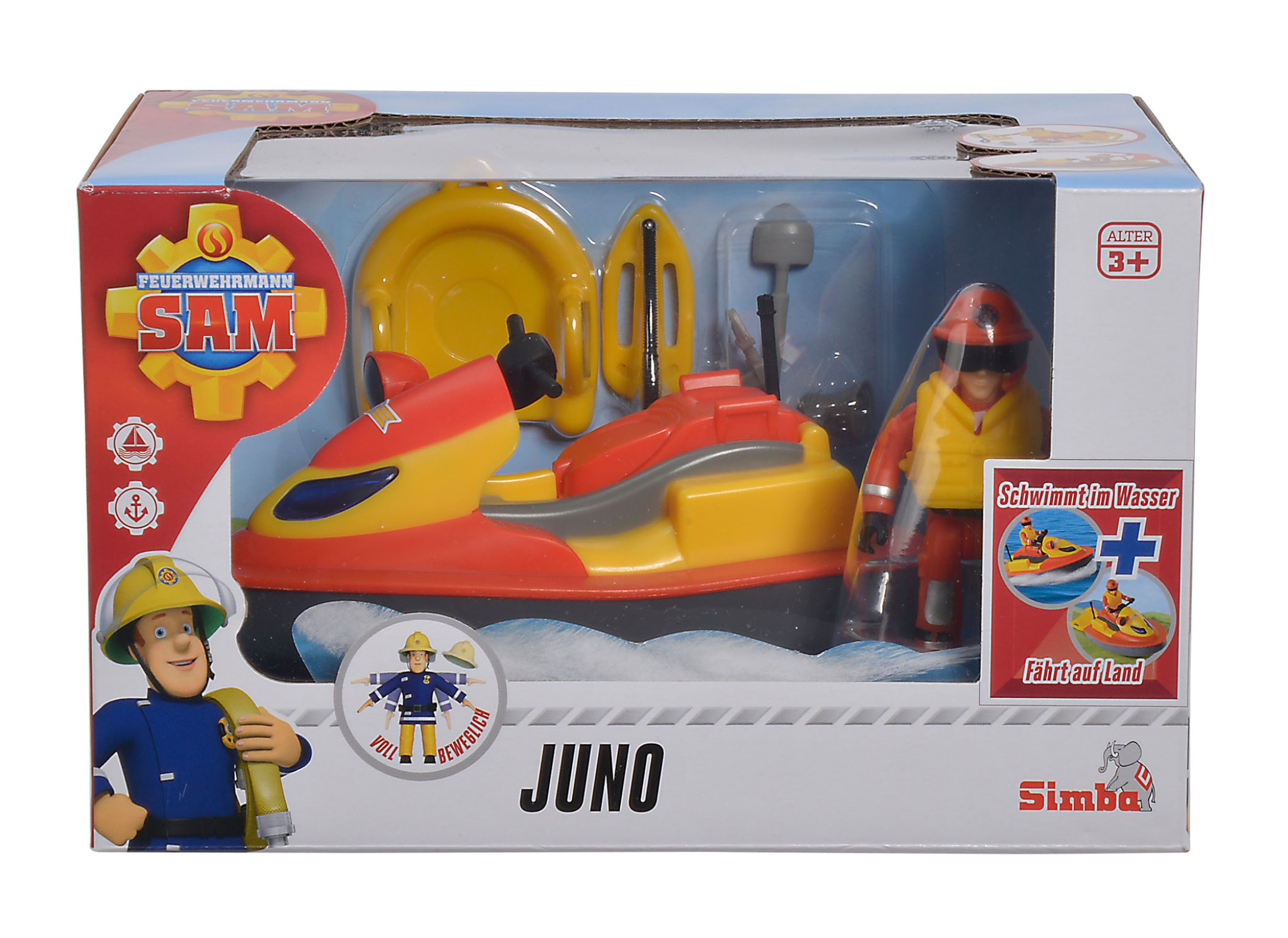 Fireman Sam Juno Jet Ski mit Figur